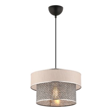 Závesný luster ERO 1xE27/60W/230V krémový/šedý
