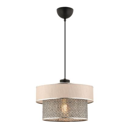 Závesný luster ERO 1xE27/60W/230V krémový/šedý