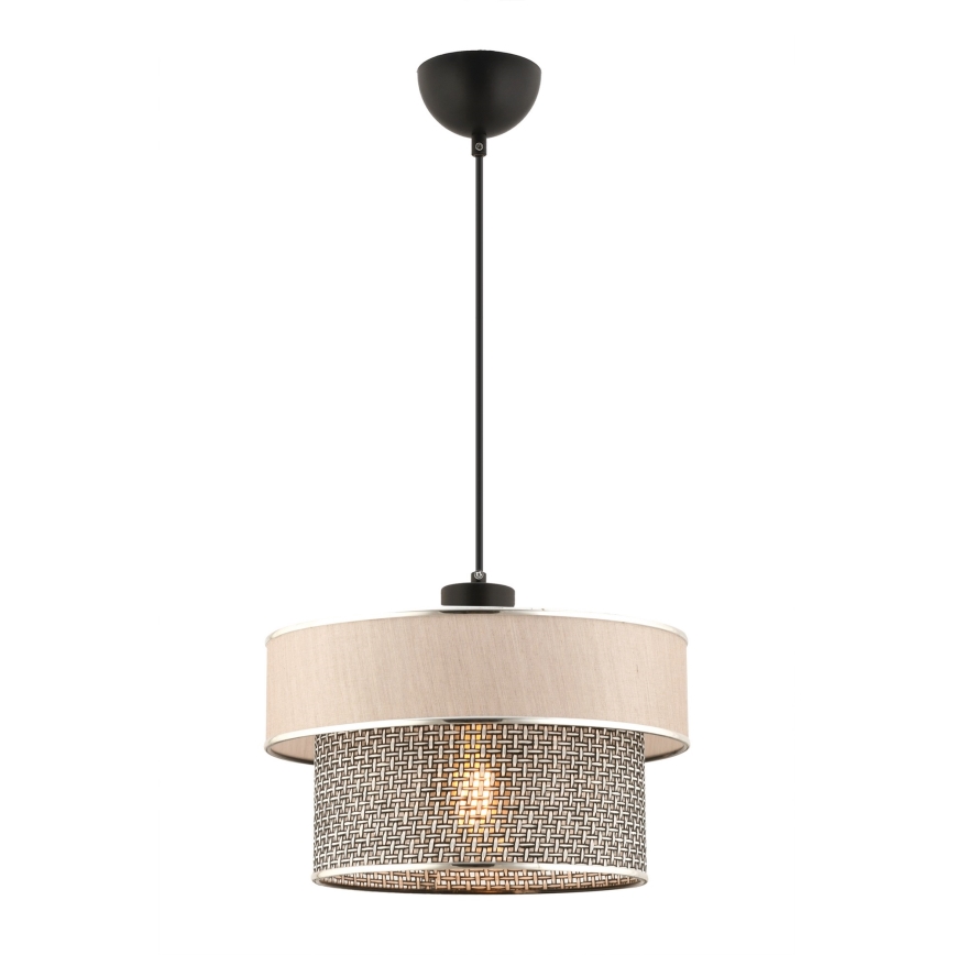 Závesný luster ERO 1xE27/60W/230V krémový/šedý