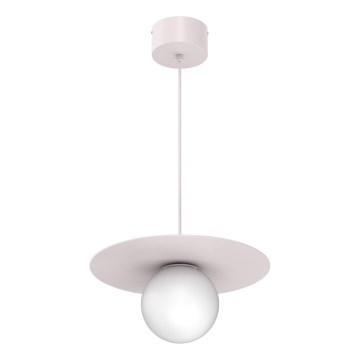 Závesný luster FLAT na lanku 1xE27/15W/230V krémový