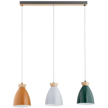 Závesný luster GALIA 3xE27/15W/230V pestrofarebný