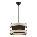 Závesný luster HALO 1xE27/60W/230V čierna/krémová