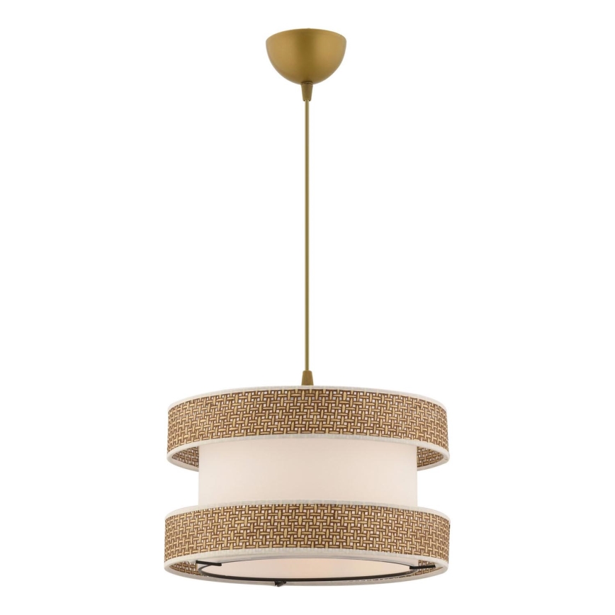 Závesný luster HALO 1xE27/60W/230V krémová/béžová