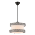 Závesný luster HALO 1xE27/60W/230V krémový/šedý