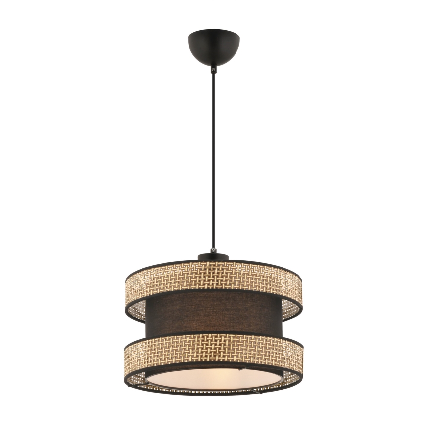 Závesný luster HALO na lanku 1xE27/60W/230V hnedá/béžová
