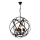 Závesný luster IRONBALL 6xE27/40W/230V čierny