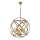 Závesný luster IRONBALL 6xE27/40W/230V zlatý