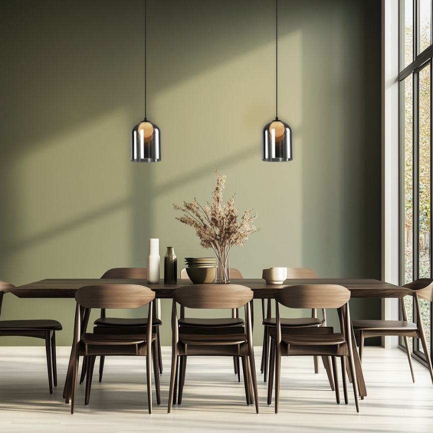 Závesný luster KLEA 1xG9/15W/230V dymovo čierny
