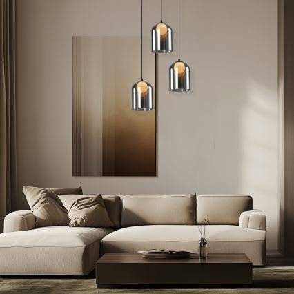 Závesný luster KLEA 1xG9/15W/230V dymovo čierny