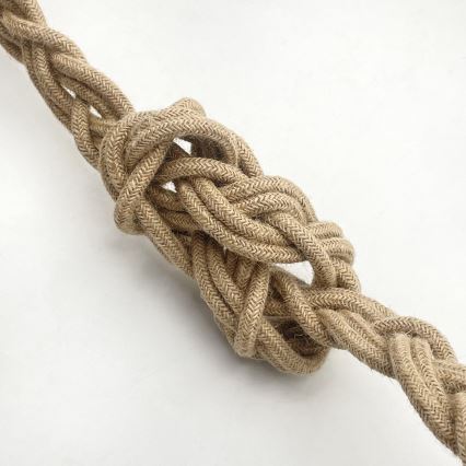 Závesný luster LOOMIS na lane 5xE27/15W/230V 130 cm béžová/dub