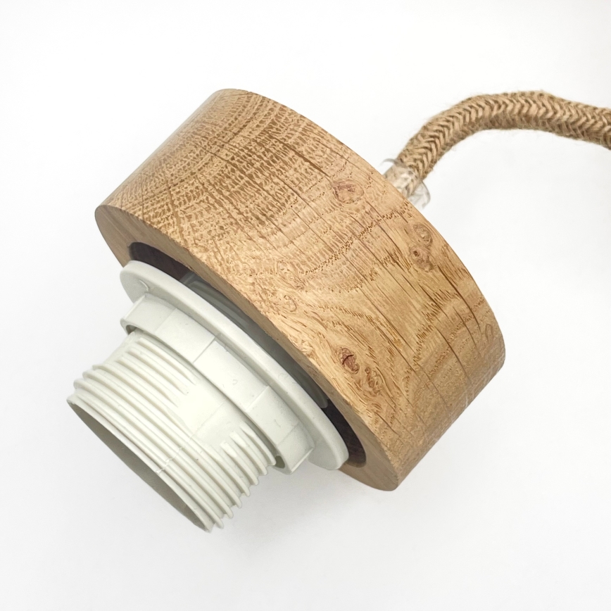 Závesný luster LOOMIS na lane 5xE27/15W/230V 130 cm béžová/dub