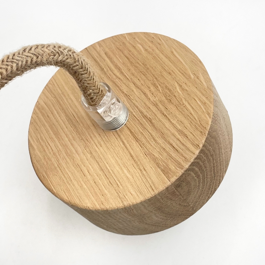 Závesný luster LOOMIS na lanku 5xE27/15W/230V 83 cm béžová/dub