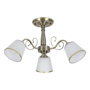 Závesný luster LOSANNA 3xE14/40W/230V mosadz