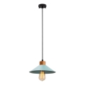 Závesný luster MANAVGAT 1xE27/40W/230V modrá/hnedá