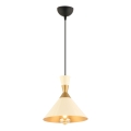 Závesný luster MONZA 1xE27/40W/230V pr. 25 cm krémový/brončový