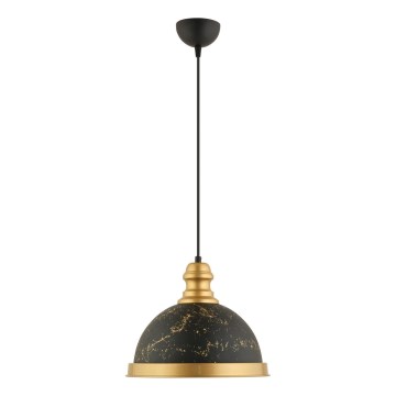 Závesný luster MONZA 1xE27/40W/230V pr. 29 cm čierny/brončový