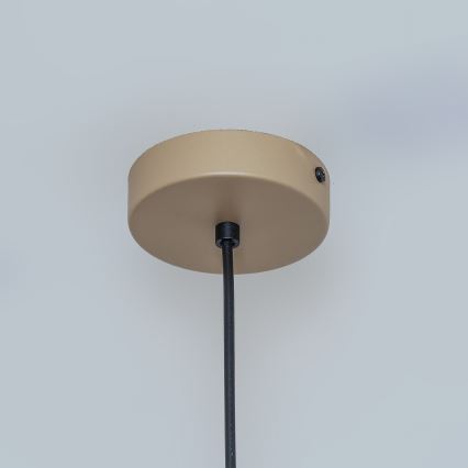 Závesný luster na kábli ETNA II 1xE27/15W/230V pr. 18,5 cm béžová