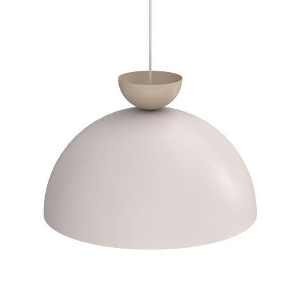 Závesný luster na kábli NEVIS 1xE27/15W/230V pr. 50 cm krémový
