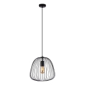 Závesný luster na kábli OVELLA 1xE27/15W/230V pr. 36 cm čierny