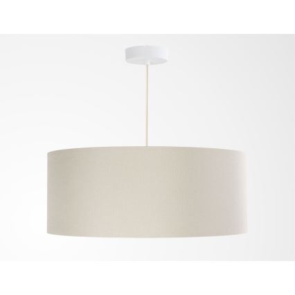 Závesný luster na lane BOHO TRINITI 1xE27/60W/230V, priemer 50 cm, krémový