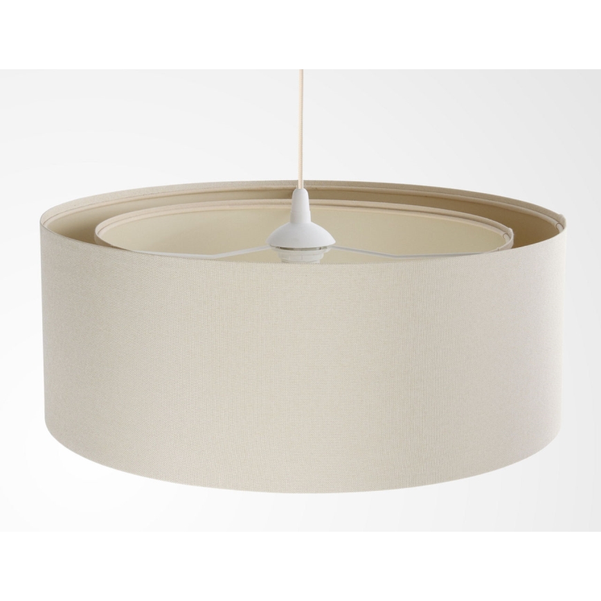 Závesný luster na lane BOHO TRINITI 1xE27/60W/230V, priemer 50 cm, krémový