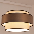 Závesný luster na lane GRACE 1×E27/60W/230V Ø 40 cm krémová/šedá