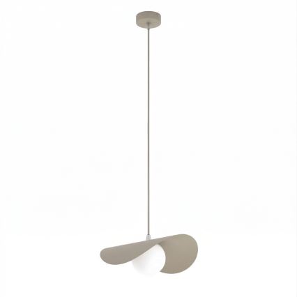 Závesný luster na lane RITUAL 1xG9/8W/230V béžový