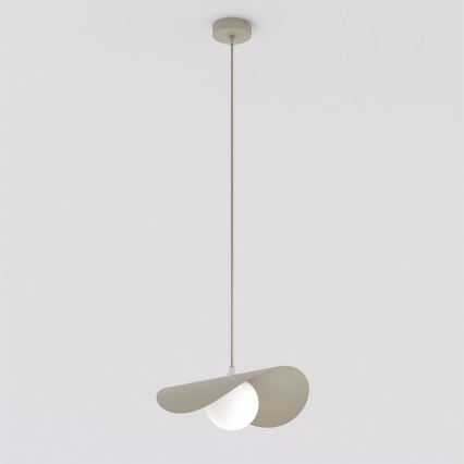 Závesný luster na lane RITUAL 1xG9/8W/230V béžový