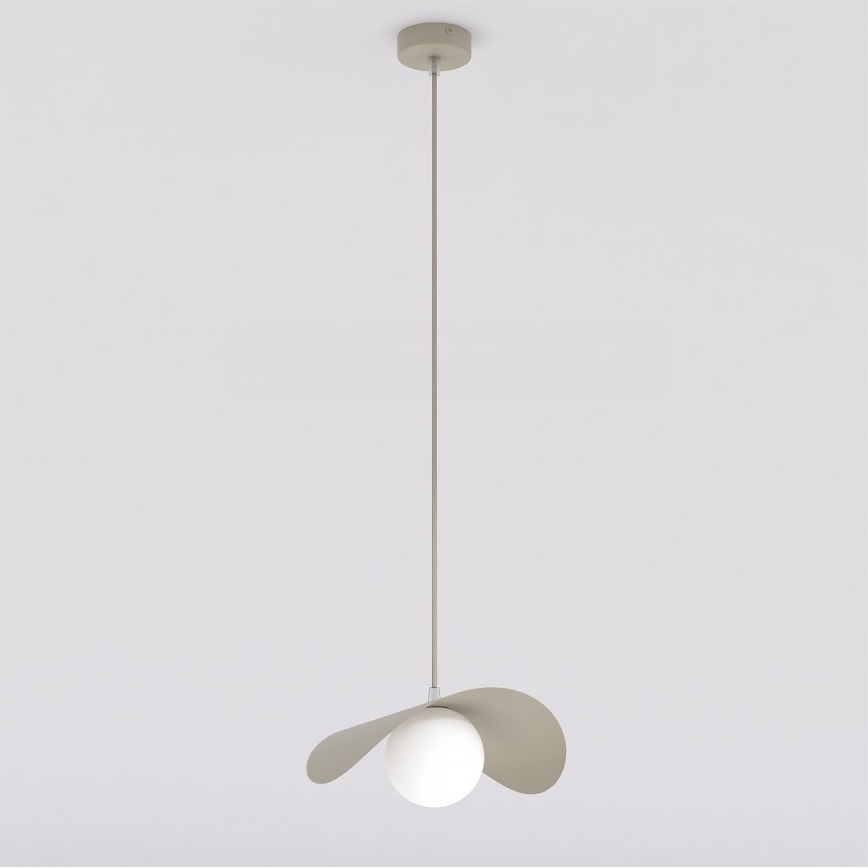 Závesný luster na lane RITUAL 1xG9/8W/230V béžový