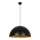 Závesný luster na lane SIVANI 1xE27/40W/230V pr. 60 cm čierna/medená
