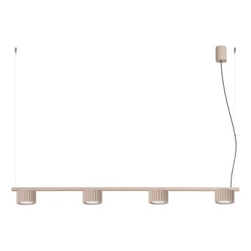 Závesný luster na lankách AURA 4xGX53/10W/230V taupe