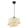 Závesný luster na lankách BARETTE 1xE27/60W/230V krémový/lesklý chróm