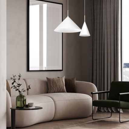 Závesný luster na lankách CAPITAL 1xGX53/15W/230V pr. 17 cm biely