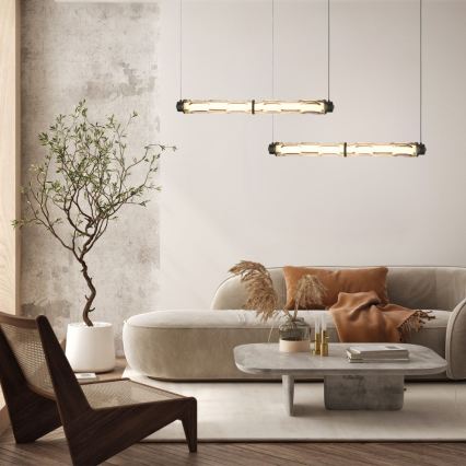 Závesný luster na lankách CORTE LED/18W/230V čierny