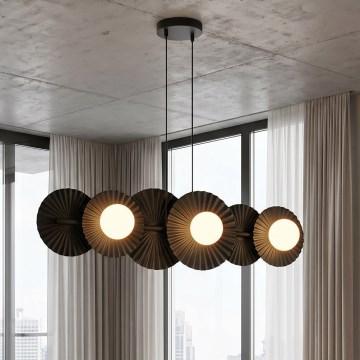 Závesný luster na lankách UMBRA 6xG9/8W/230V čierny