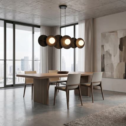 Závesný luster na lankách UMBRA 6xG9/8W/230V čierny