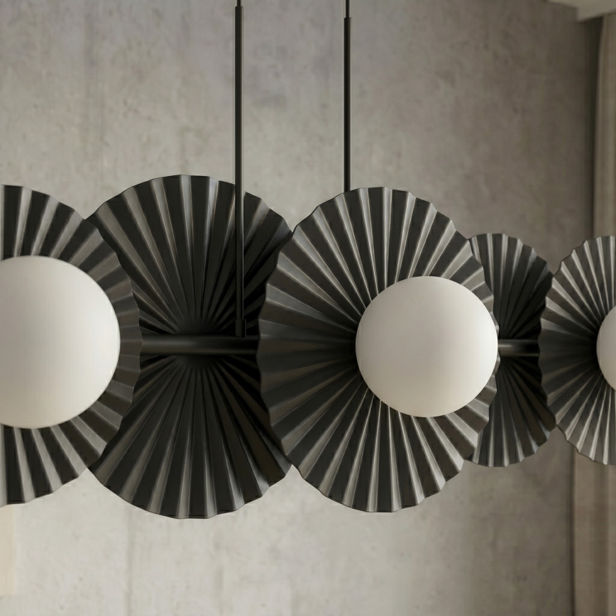 Závesný luster na lankách UMBRA 6xG9/8W/230V čierny