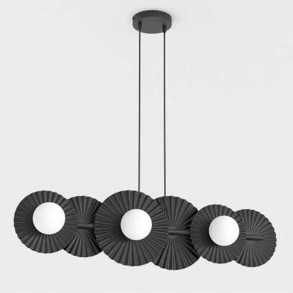Závesný luster na lankách UMBRA 6xG9/8W/230V čierny