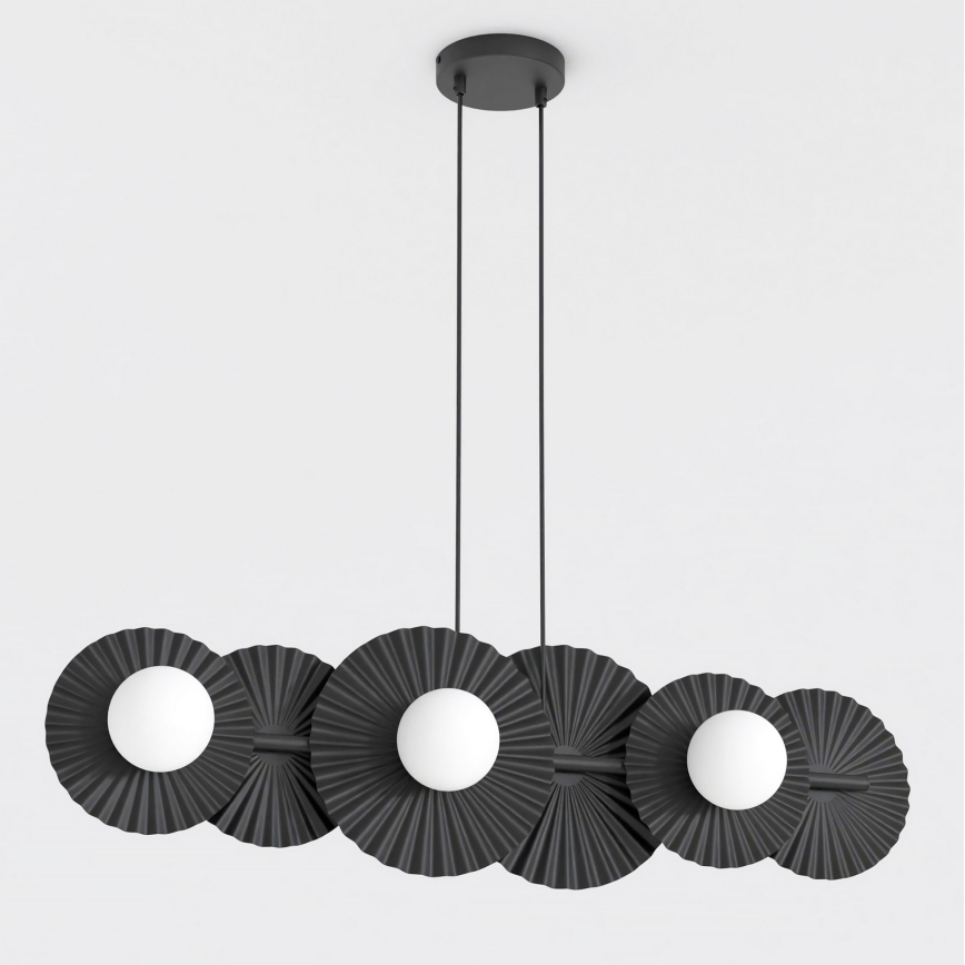 Závesný luster na lankách UMBRA 6xG9/8W/230V čierny