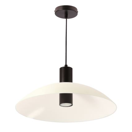 Závesný luster na lanko TEDIN 1xGU10/15W/230V biela/čierna