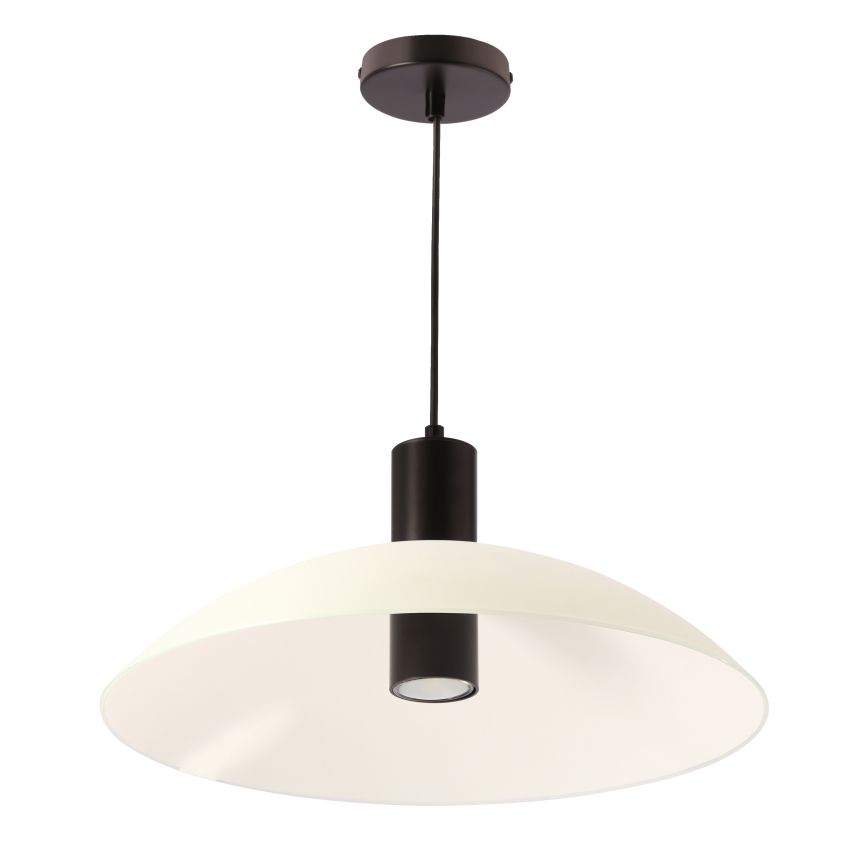 Závesný luster na lanko TEDIN 1xGU10/15W/230V biela/čierna