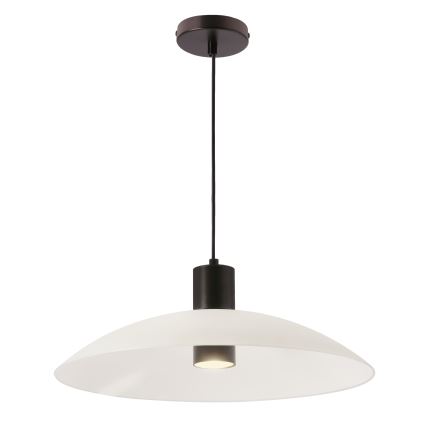 Závesný luster na lanko TEDIN 1xGU10/15W/230V biela/čierna