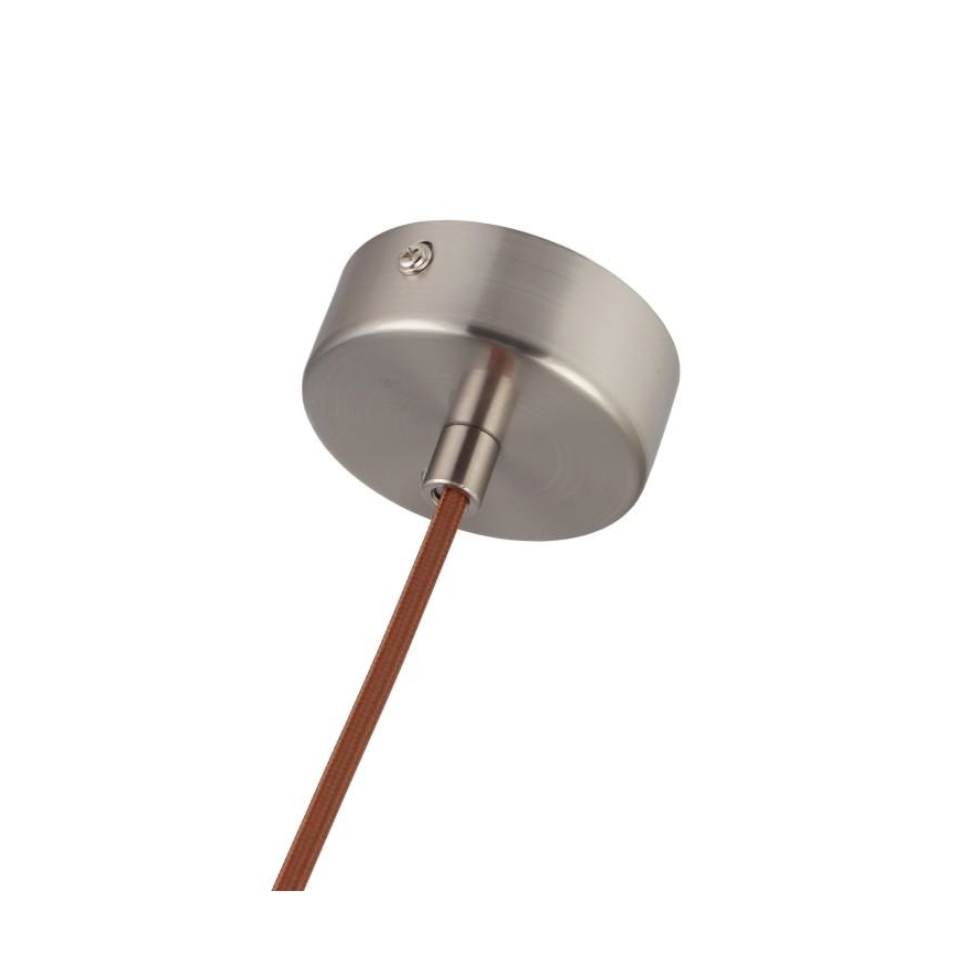 Závesný luster na lanku 1xGU10/10W/230V, priemer 11 cm, masív/jaseň