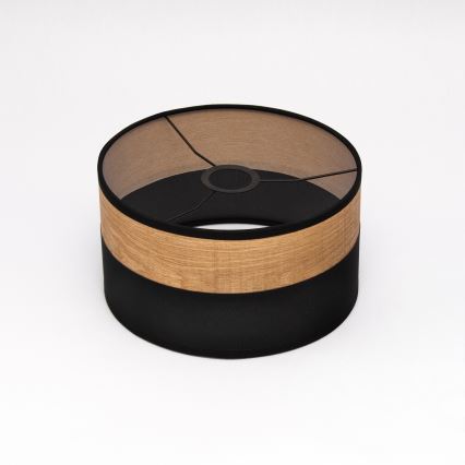 Závesný luster na lanku ALBA 1xE27/15W/230V pr. 25 cm čierna/hnedá