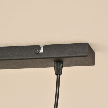 Závesný luster na lanku ALBA 2xE27/15W/230V sivý