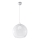 Závesný luster na lanku BALL 1xE27/15W/230V pr. 30 cm priehľadné sklo/lesklý chróm