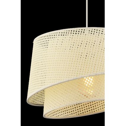 Závesný luster na lanku BARETTE 1xE27/60W/230V krémový