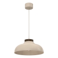 Závesný luster na lanku BASCA 1xE27/15W/230V béžovo-hnedý