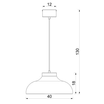 Závesný luster na lanku BASCA 1xE27/15W/230V béžovo-hnedý