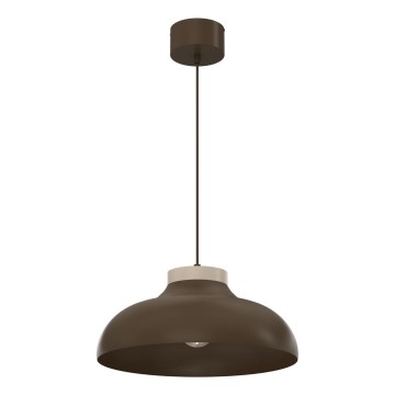 Závesný luster na lanku BASCA 1xE27/15W/230V hnedá/béžová